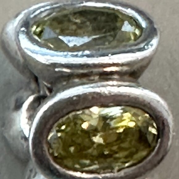 Authentic Pandora Charm - Silver & Green Oval Lights Charm S925 ALE - EUC - Picture 7 of 7